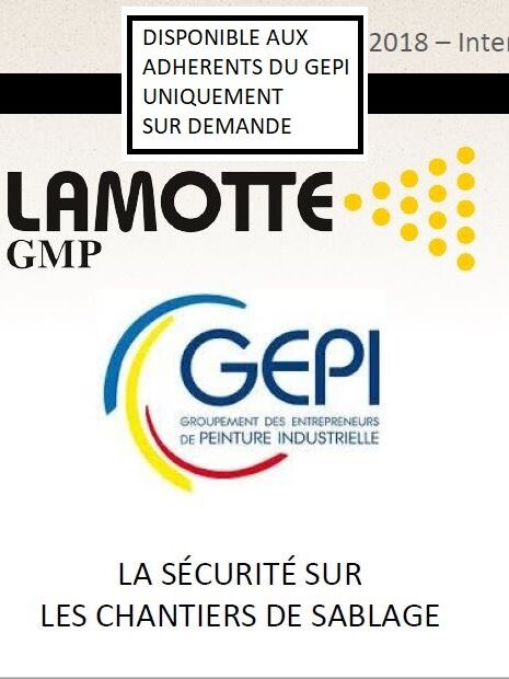 Intervention GEPI 2018 sur la sécurité des chantiers de sablage